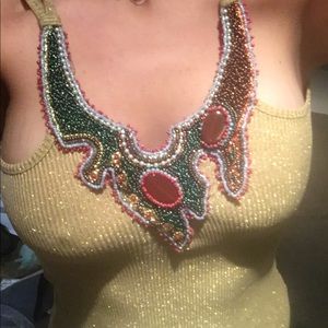 Beaded embroidery top